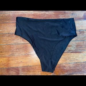 NEW Princess Polly Black high waisted swim bottoms